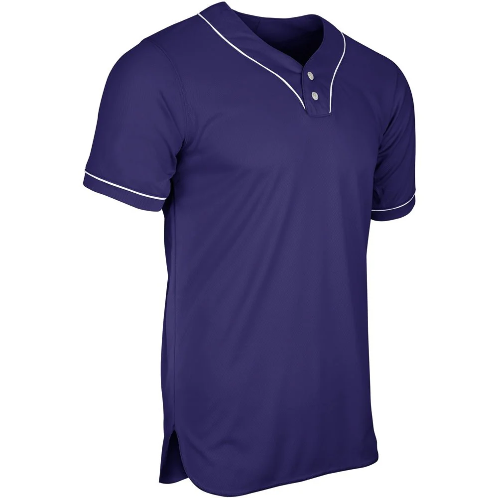 Champro BS42 Heater 2-Button Piped Baseball Jerseys - Image 7