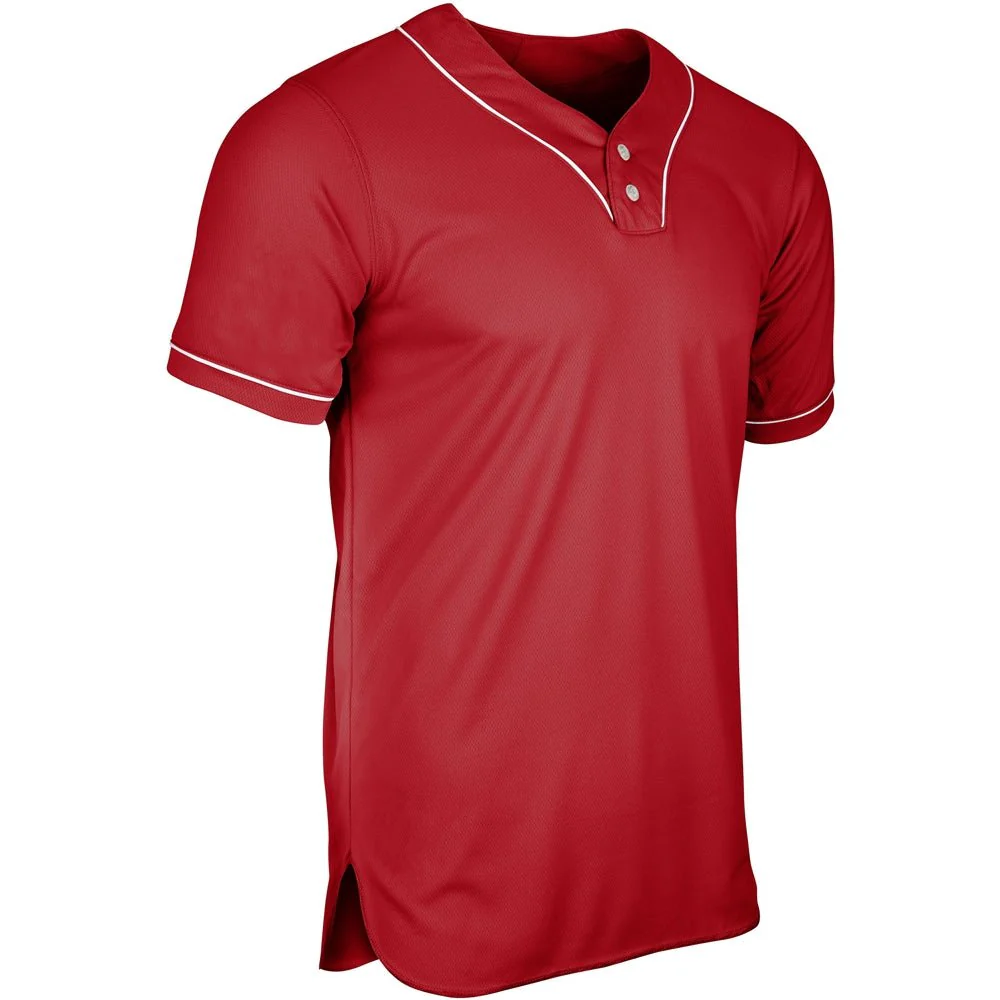 Champro BS42 Heater 2-Button Piped Baseball Jerseys - Image 8