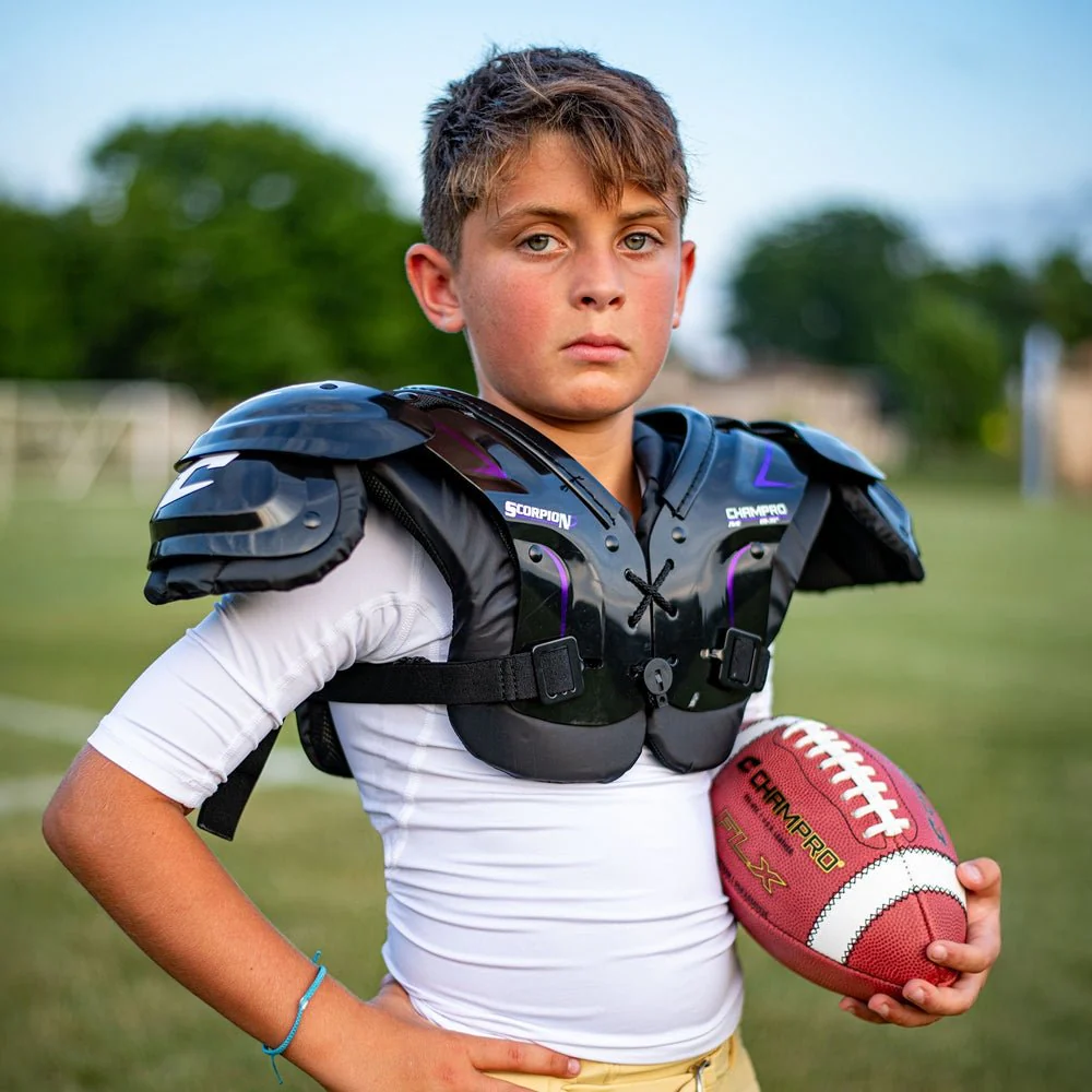 Champro FSPG1 GAUNTLET 1 Football Shoulder Pad | Youth All-Purpose Protection - Image 2