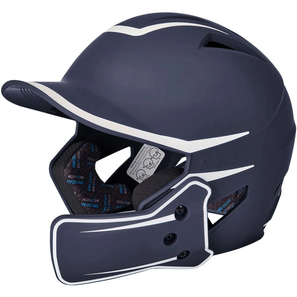 Champro HXM2JG HX Legend Plus 2-Tone Baseball Batting Helmet with Jaw Guard - Image 4