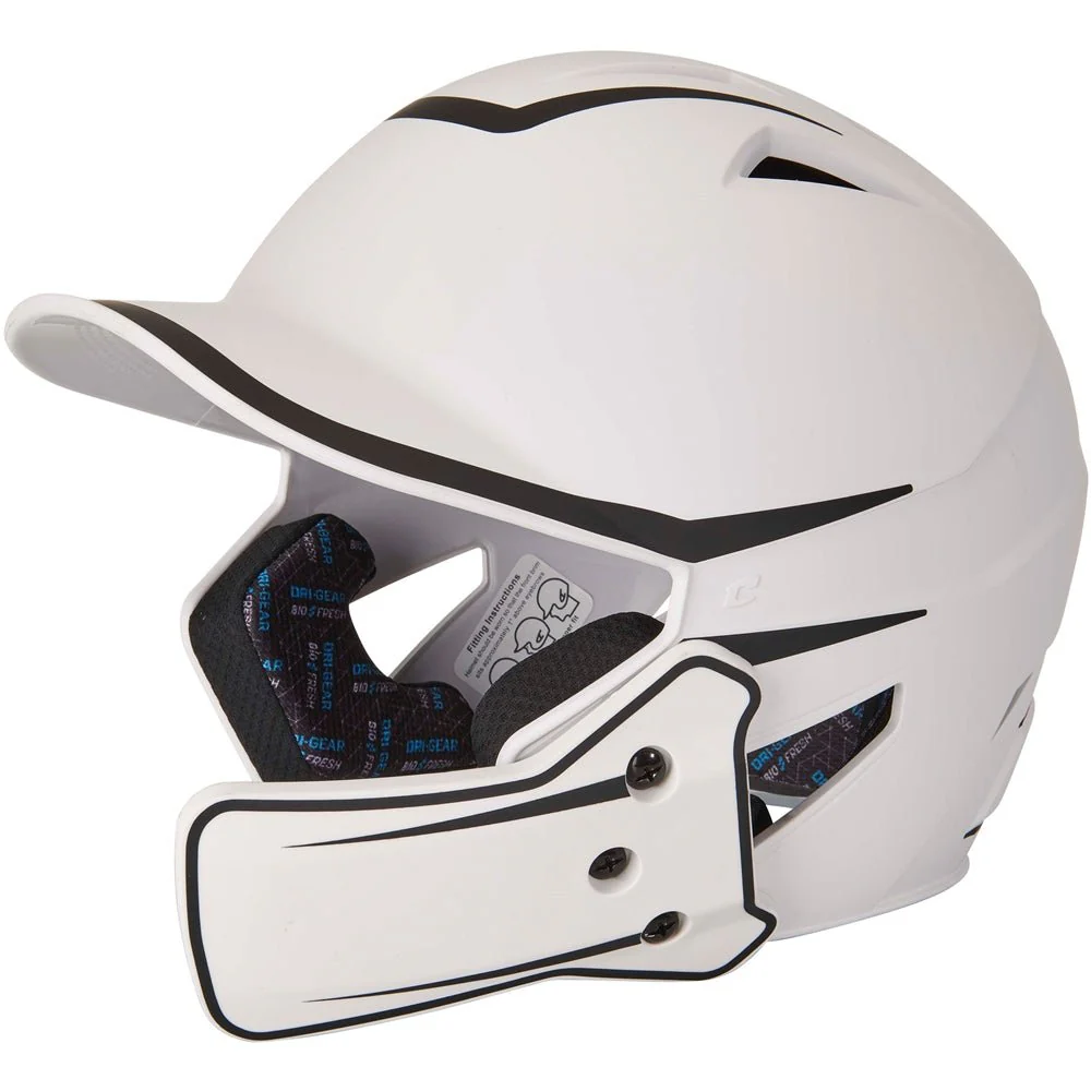 Champro HXM2JG HX Legend Plus 2-Tone Baseball Batting Helmet with Jaw Guard - Image 6