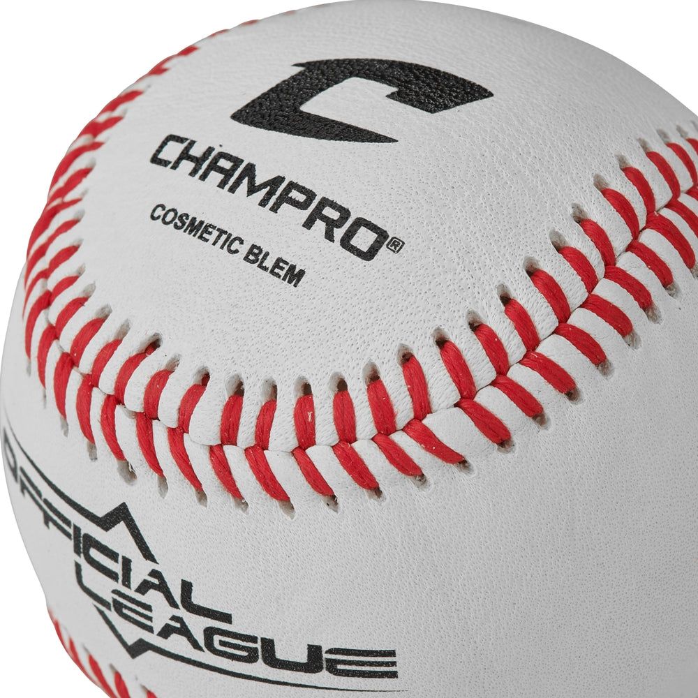 Champro Official League Leather Baseball CBB-200D (1 Dozen) - Image 3