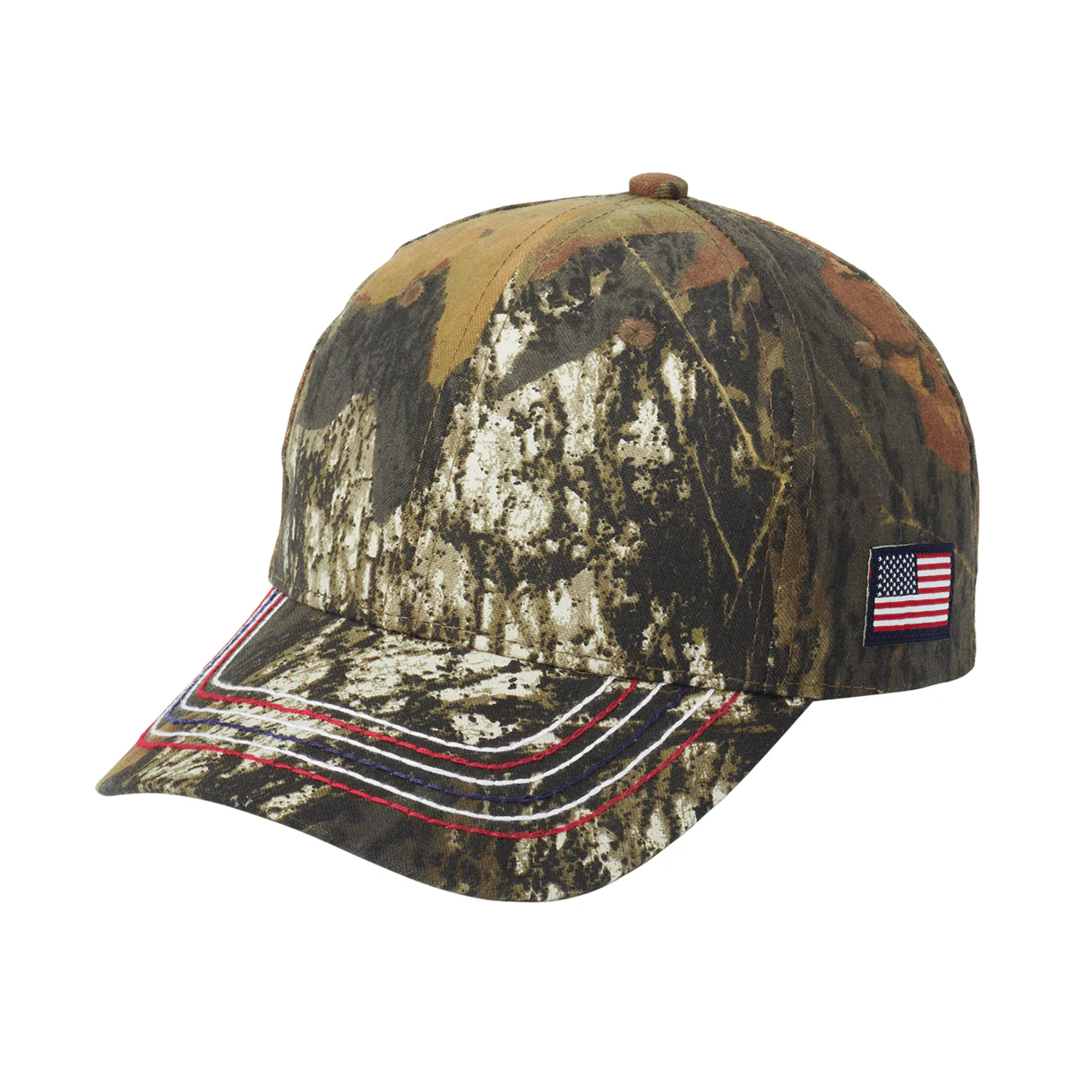 Joe's USA American Contrast Stitch Camouflage Cap - Image 5