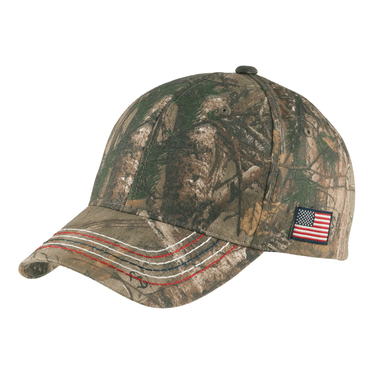 Joe's USA American Contrast Stitch Camouflage Cap - Image 6