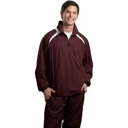 Joe's USA Men's 1/2-Zip Wind Shirt - Image 77