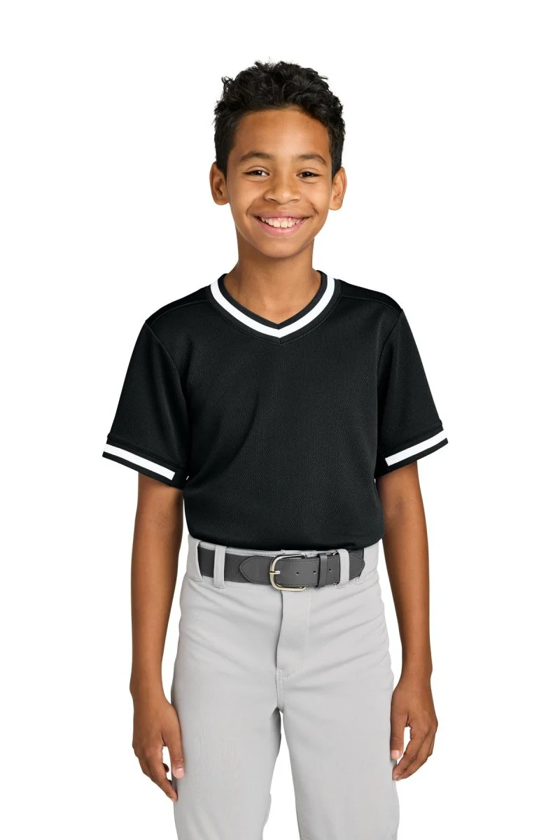 Joe's USA Youth Tough Mesh V-Neck Baseball Jersey