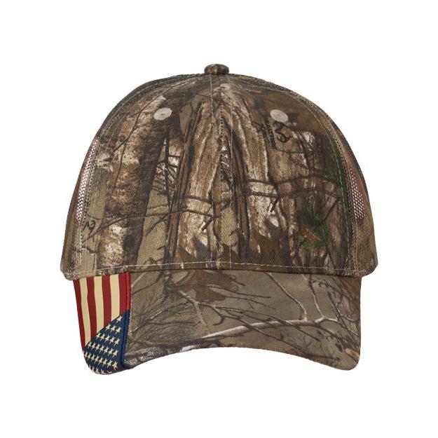 Kati Camo Woven USA Flag Mesh Cap - Kati LC350M - Image 4