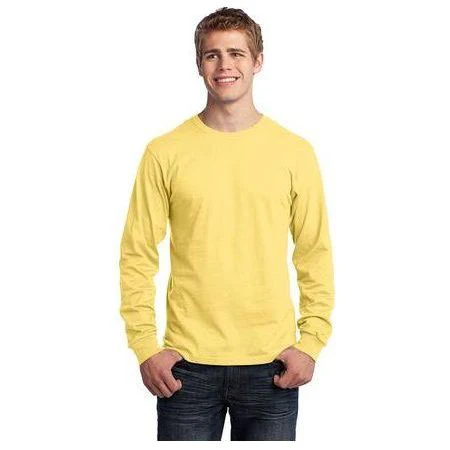 Mens Long Sleeve 5.4-oz. 100% Cotton T-Shirt - Image 3