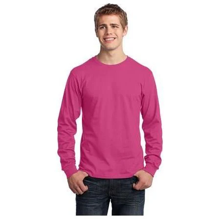 Mens Long Sleeve 5.4-oz. 100% Cotton T-Shirt - Image 5