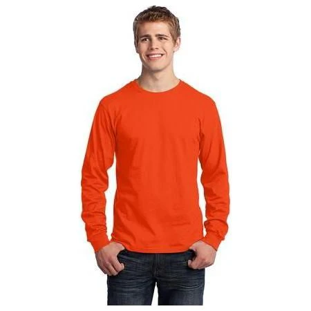 Mens Long Sleeve 5.4-oz. 100% Cotton T-Shirt - Image 9