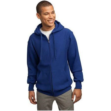 Mens Super Heavyweight Full-Zip Hooded Sweatshirt - Image 4