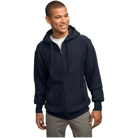 Mens Super Heavyweight Full-Zip Hooded Sweatshirt - Image 5