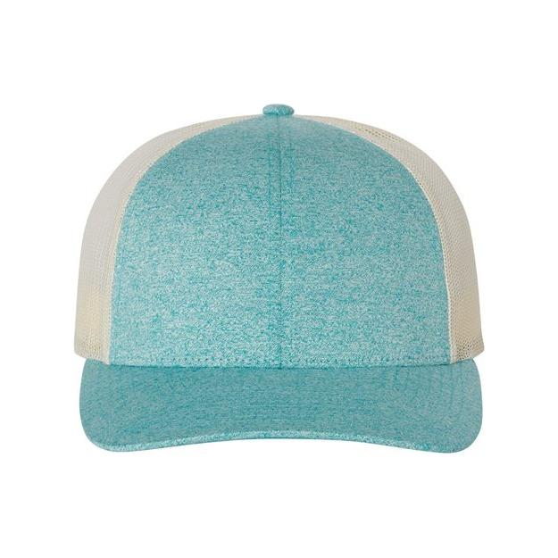 Richardson 115CH Low Pro Heather Trucker - Heather Jersey Mesh Back Snapback - Image 6