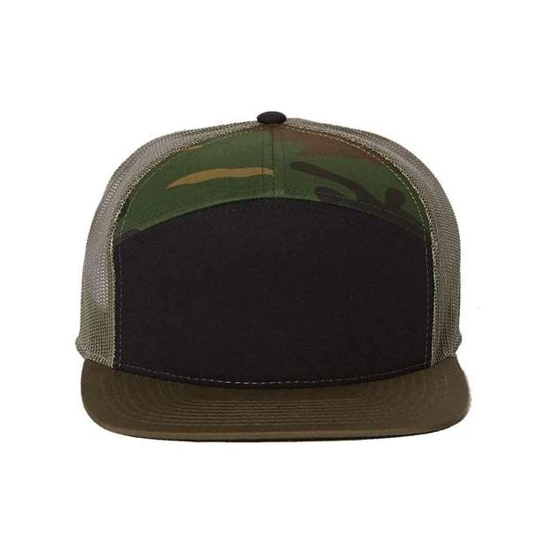 Richardson Seven-Panel Trucker Cap - Richardson 168 - Image 3