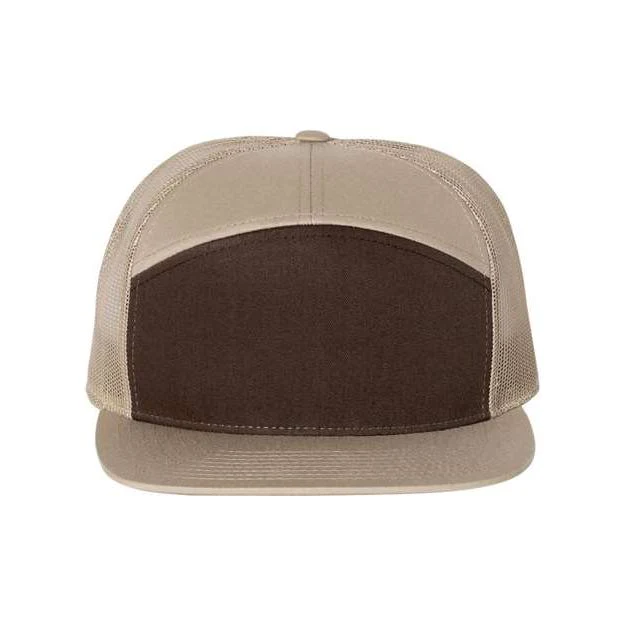 Richardson Seven-Panel Trucker Cap - Richardson 168 - Image 4
