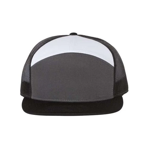 Richardson Seven-Panel Trucker Cap - Richardson 168 - Image 8
